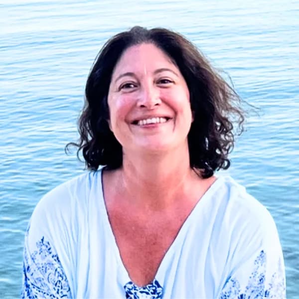 Carol Papaletsos by the sea
